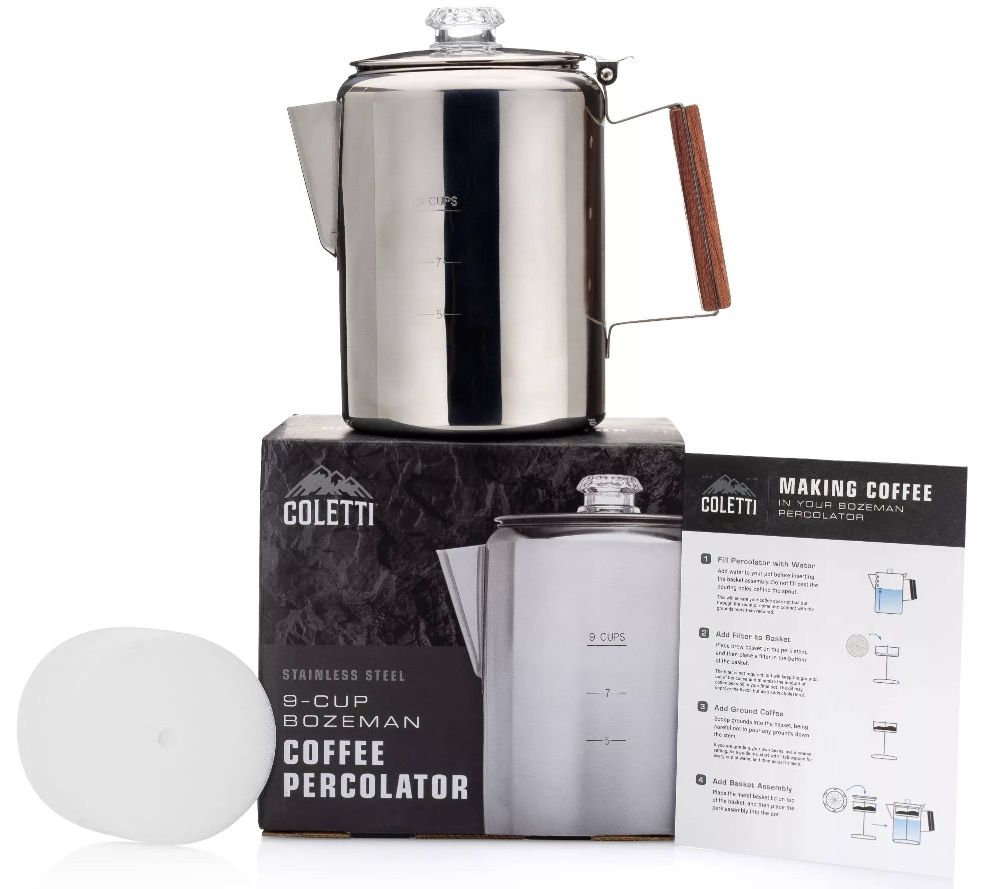 percolator coffee pot -- coletti-bozeman -- hq-image