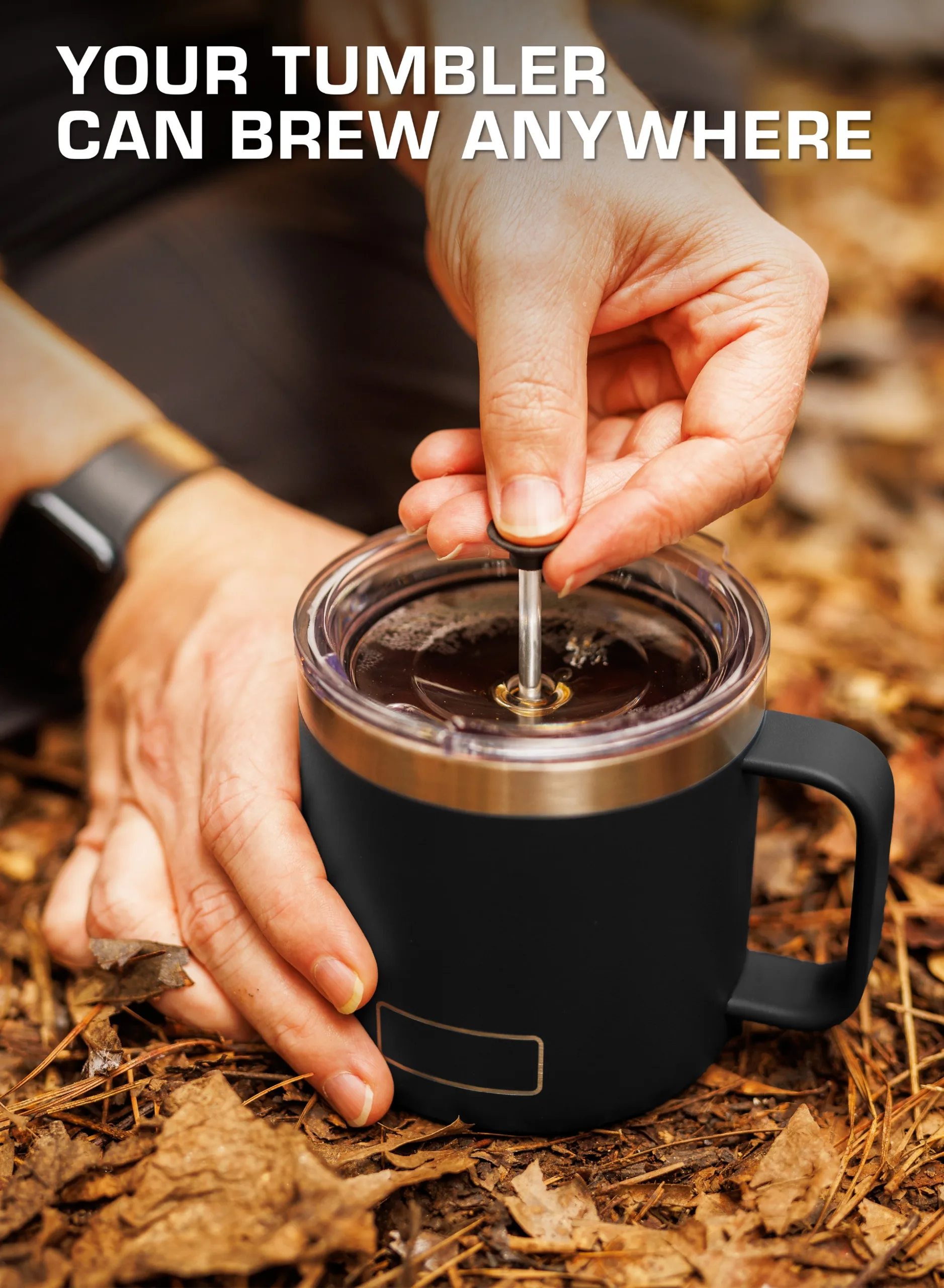 Turn a Tumbler into a French Press Turn a Tumbler into a French Press