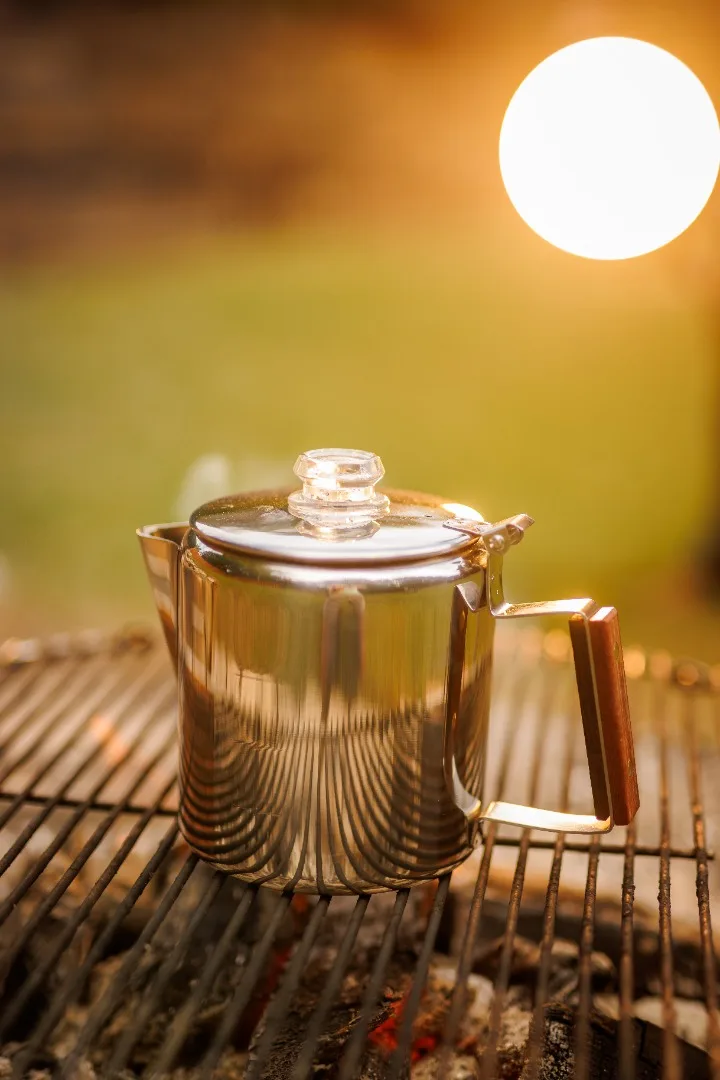 camping coffee pot--6-cup-bozeman camping coffee pot