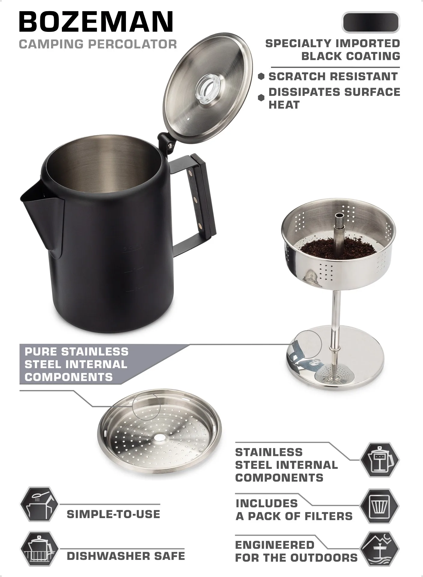 About Camping Percolator by COLETTI About Camping Percolator by COLETTI