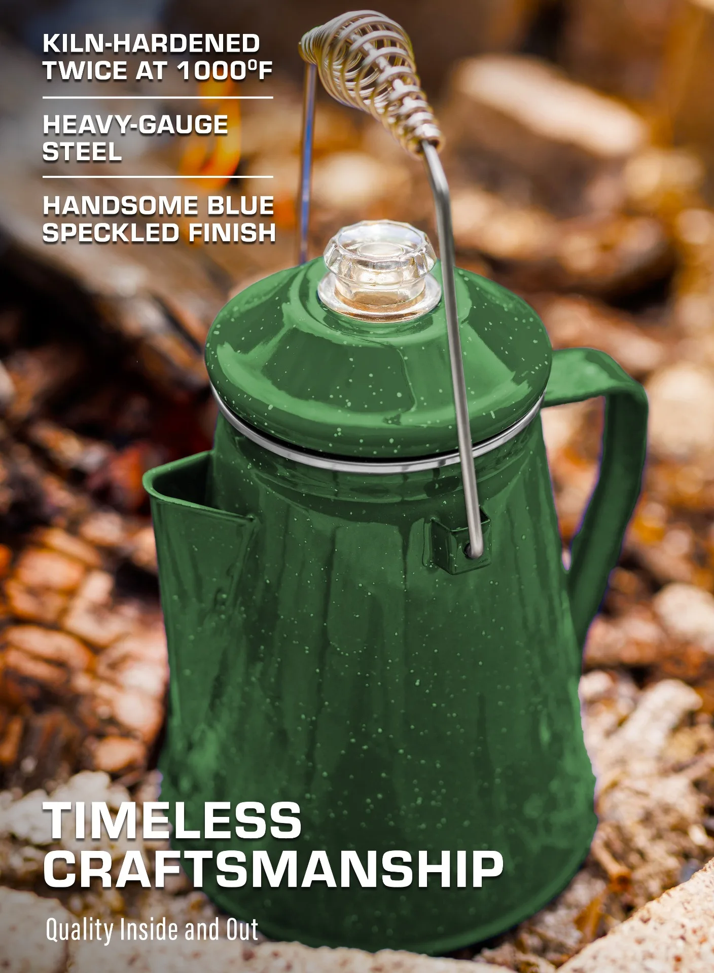 Green Enamel Camping Coffee Makers Green Enamel Camping Coffee Makers